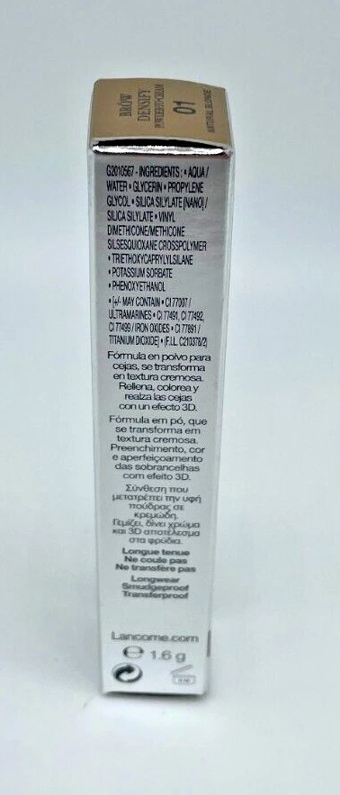 Relleno de cejas Lancome Brow Densify polvo a crema, nuevo en caja, 0,05 oz, elige tu tono Foto 4 de 4