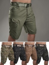 Mens Outdoor Military Army Cargo Combat Shorts Tactical Pockets Pants Casual  