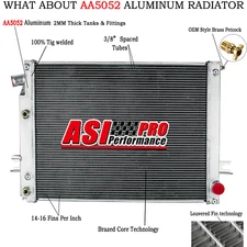 3-Row Aluminum Radiator For 2013-2018 Ram 2500 3500 4500 5500 6.7L L6 Diesel