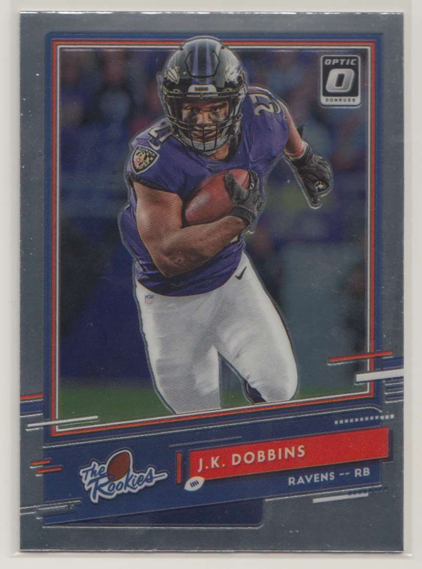J.K. Dobbins 2020 Donruss Optic The Rookies Chrome Ravens