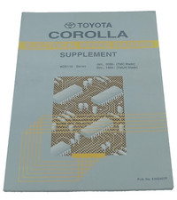 Toyota Corolla WZE110 Electrical Wiring Diagram Supplement Januar 2000 Dec. 1999
