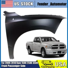 Fender Panel For 2009-2018 Ram 1500 2500 3500 Front Right with Emblem Provision