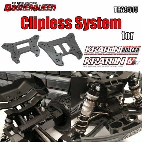 Basherqueen Carbon Fiber Tower Set Clipless Body mount Arrma Kraton V4 ...