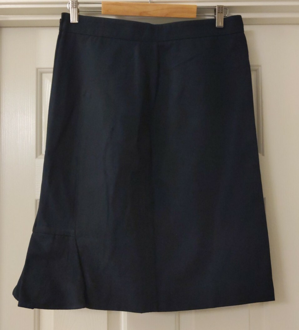 SAINT LAURENT Gonna media Yves St Laurent 'Edition 24' cotone nera taglia F44 (US 12)