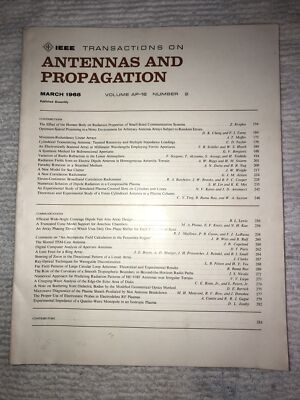 IEEE Transactions On Antennas And Propagation. ￼March 1968 Vol. AP-16 #2