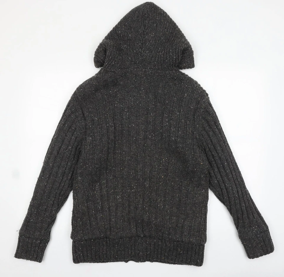 Ropa Easy Premium Para Hombre Gris Acrílico Cremallera Completa Sudadera Talla S Foto 2 de 4