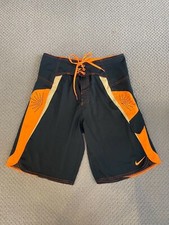 Men's Nike Swim Trunks Board Shorts Swim Surf Drawstring Pocket Logo Size 30