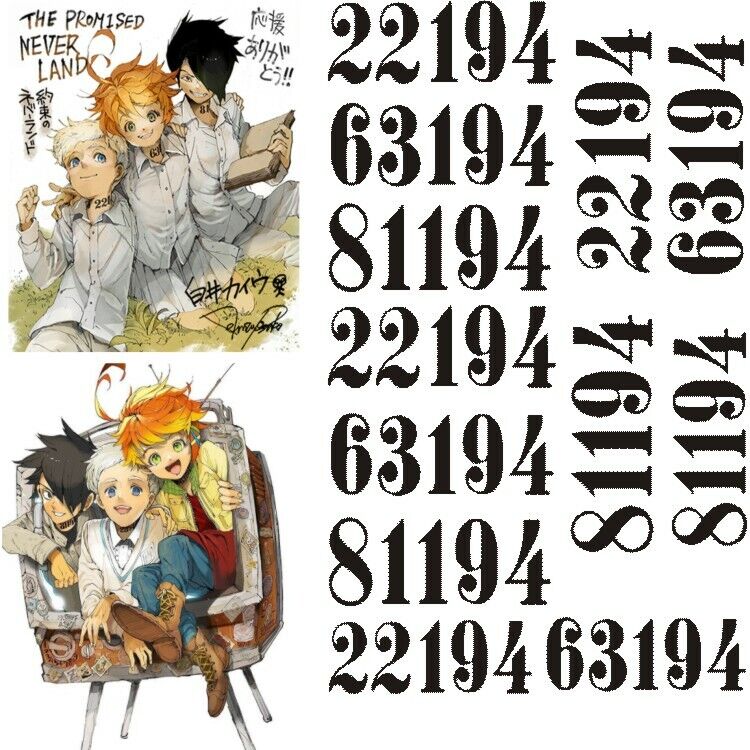 The Promised Neverland anime character headshots