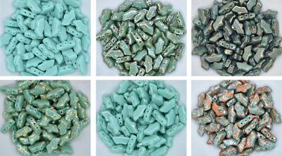 15 Beads - Delos  par Puca  Paris - Choose Color - Czech Glass