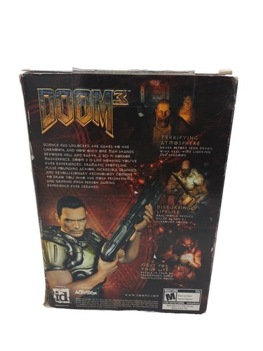 Doom 3 Windows PC 2004 Big Box PC Videojuegos Completo con Manual y Llave 3 Disco - Imagen 2 de 6