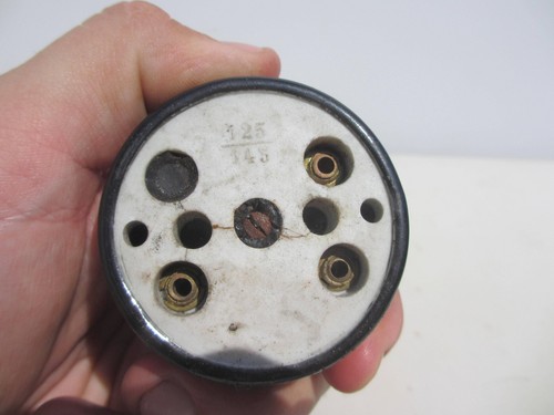 Antique Brass Ceramic Light Switch Old Dolly Toggle Vintage Art Deco Copper - Picture 8 of 10