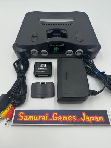 Nintendo 64 N64 Black Console + Controller + Accessory Region Free Used Tested - Afbeelding 10 van 34