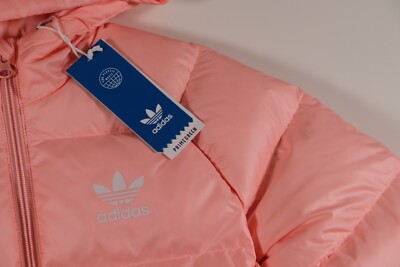 Jackets adidas Originals Kids Adicolor Elongated Down Jacket Haze Coral/  White | Footshop