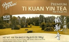 1 Box, Prince of Peace Premium Ti Kuan Yin Tea 6.35Oz/180g - 100 Tea Bags