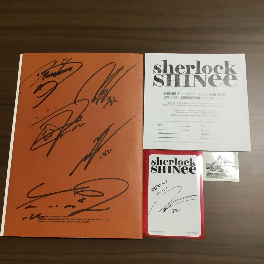SHINee ジョンヒョン CD 4タイトル セット SHINee 4th Album Sherlock (CD)/ member photo books /Jonghyun