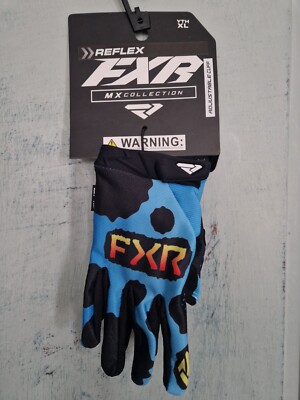 FXR MX Reflex Gloves - Dart Frog Design - Youth XL
