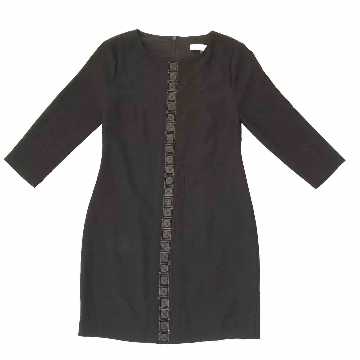 Trina Turk Women Black Dress Size 6 Beaded 3/4 Sleeve Party Cocktail Formal Trina Turk Women Black Dress Size 6 Beaded 3/4 Sleeve Party Cocktail Formal