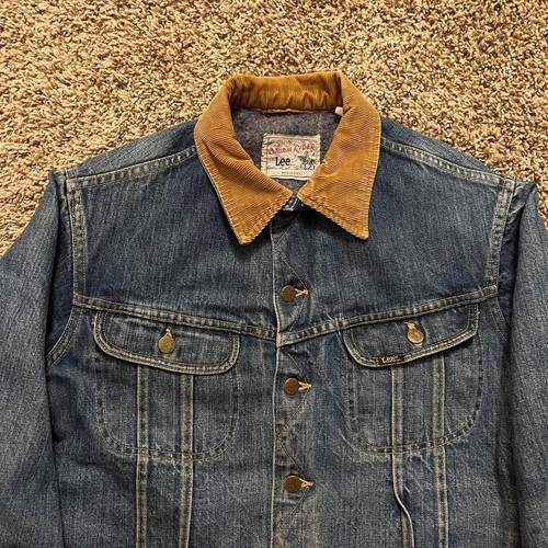 Giacca jeans cowboy denim Lee Storm Rider vintage anni 80 media western traforata - Foto 2 di 14