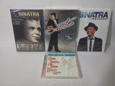 LOT OF FRANK SINTRA DVDS AND CDS SEE PHOTOS AND DESCRIPTION FOR TITLES