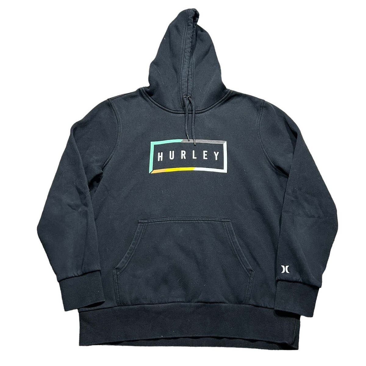 Pull à Capuche Hurley 999 Vintage - Homme XL - Noir - Coton - Style Surf/skate Y2K
