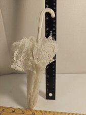Vintage Flower Lace Child'-Doll's Parasol 12"