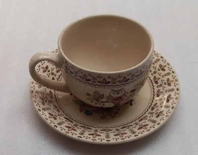 Johnson Brothers Ironstone China Tea Cup And Saucer Owl