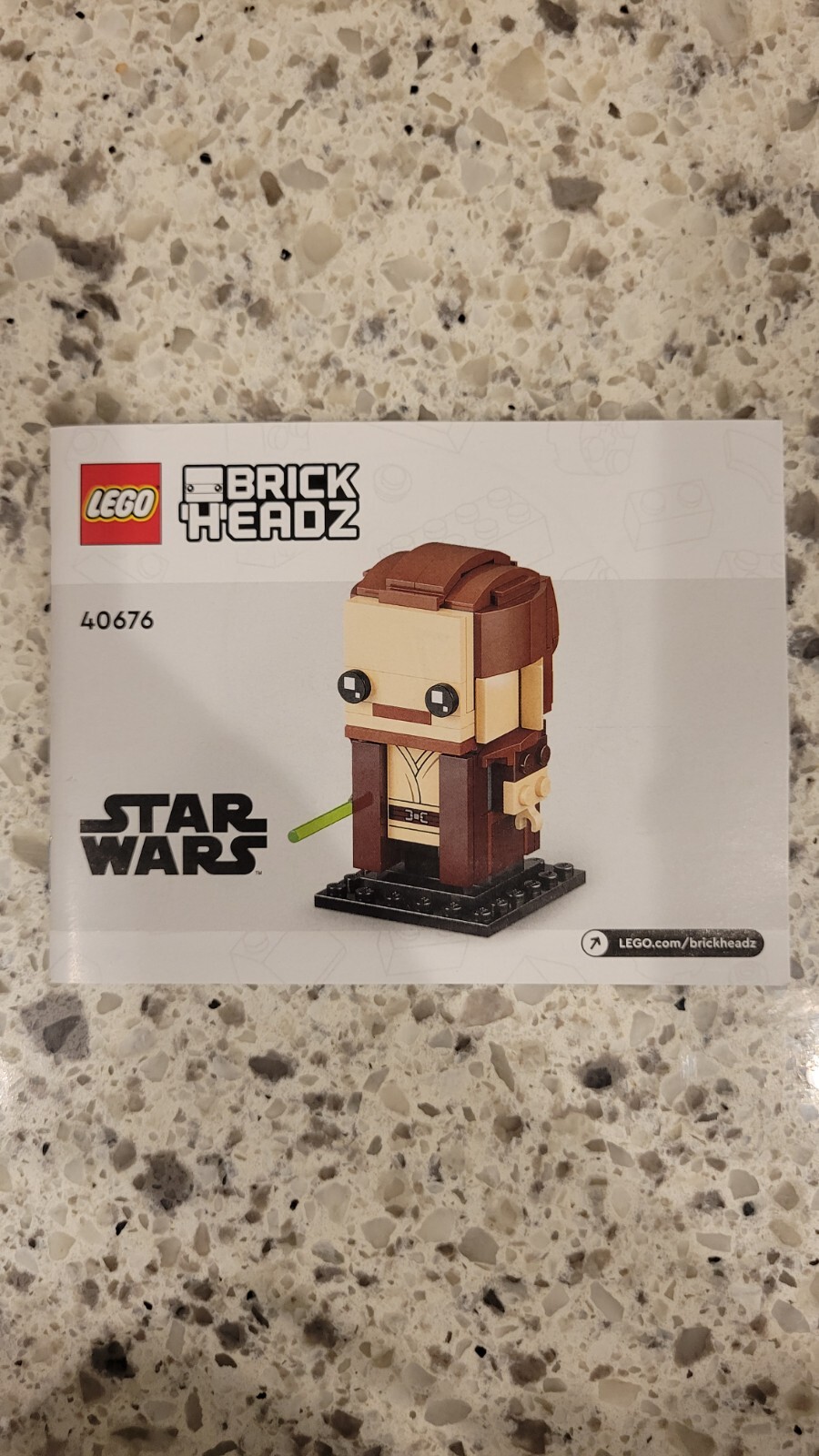 LEGO Star Wars 40676 The Phantom Menace BrickHeadz - Qui-Gon Jinn Only ...