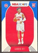 Saddiq Bey Rookie 2020-21 NBA HOOPS RC Pistons
