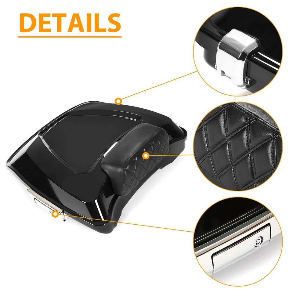 Placa de respaldo de maletero de equipaje Razor para Harley-Davidson Road Glide 2014-2024 Foto 4 de 4