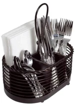 Flatware Storage Caddy Kitchen Supply Holder Metal