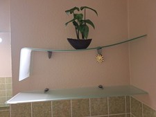 Glasregal Wandregal Glasboden Glasablage Regal Glas Schweberegal Bad Klarglas