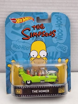 Hot Wheels 2015 Homer Simpson Car THE HOMER reel rides 1/64 The Simpsons