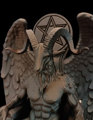 Bafometto Figur, Wicca Altar, Heidnische Kunst, Satanisches Idol, Esoterische Objekte