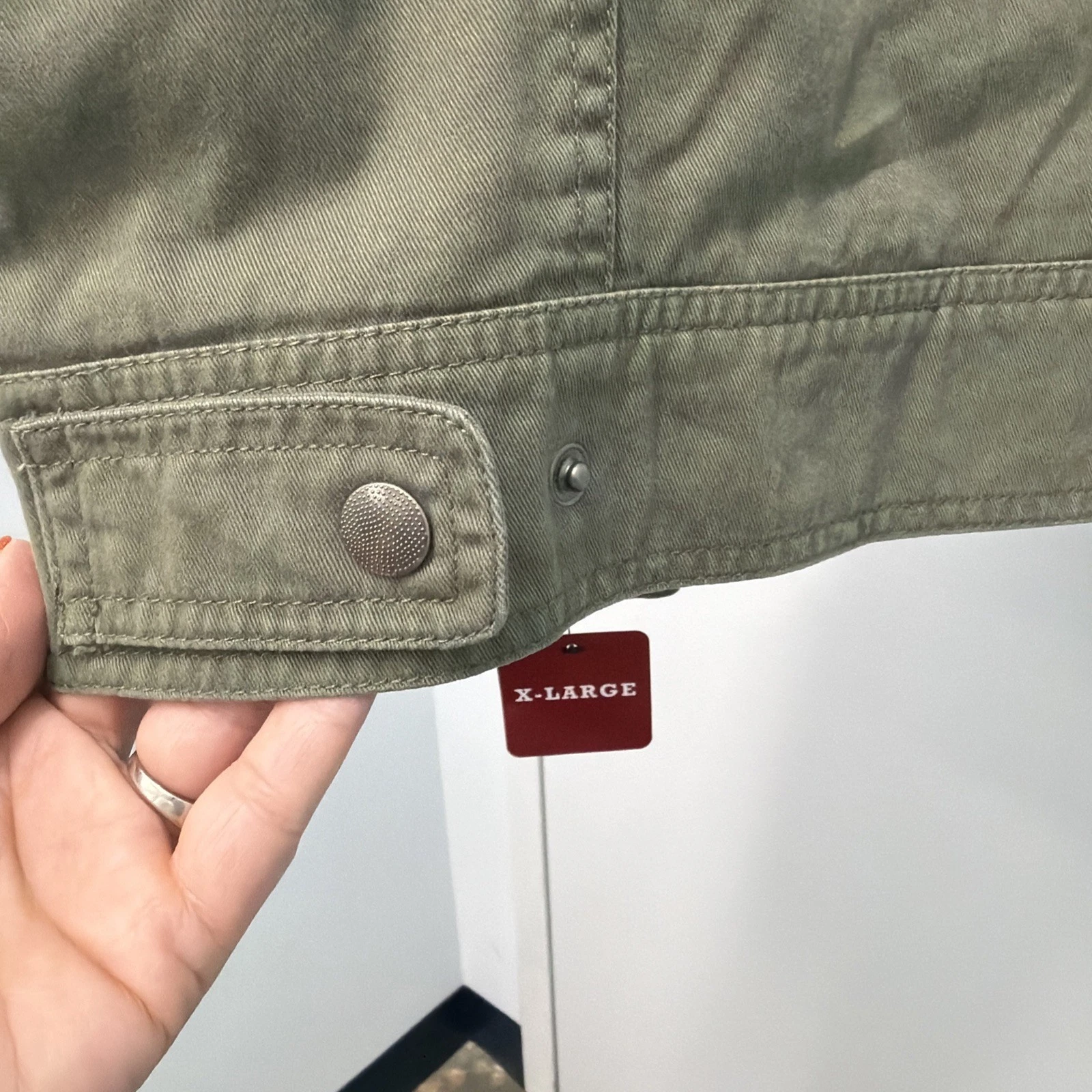 Men's XL Green LUCKY BRAND FULL ZIP Bomber Jacket, 3-pockets, BRAND NEW WITH TAG - product detail image 5