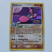 Pocket Scout - Medicham 34/108 Reverse Holo Stamped Pokémon 2007 EX Power Keepers - LP