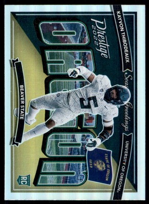 2022 Panini Prestige Seasons Greetings Kayvon Thibodeaux Oregon Ducks #SG-18