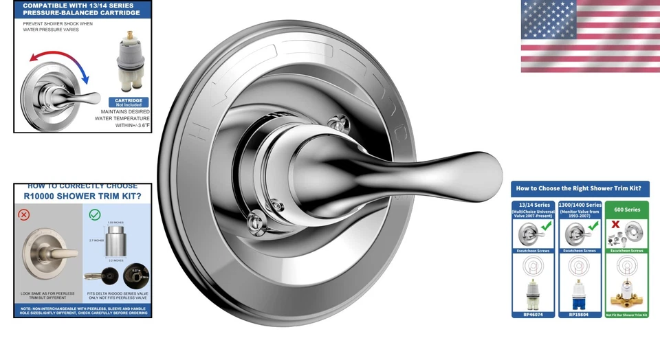 Single-Function Shower Trim Kit - Image 2 of 4