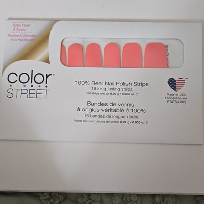 Color Street Caribbean Coral Nail Polish Strips 16 Count FMC210-K03230