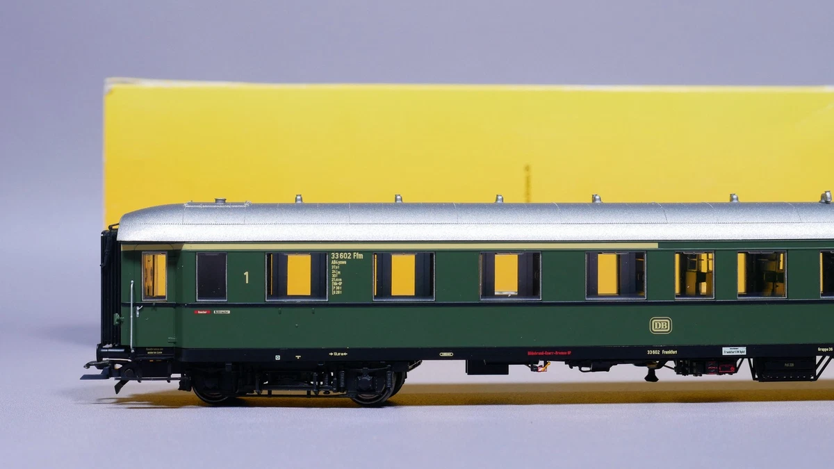 H0 DC Brawa 46153 Eilzugwagen 1./2. Kl. AB4yswe Gruppe 36 DB OVP #YÜ_1056
