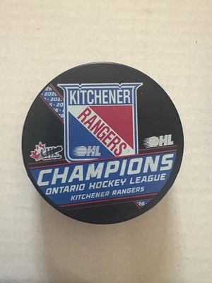 2025-26 Kitchener Rangers OHL Champions Hockey Puck 2026 CHL Memorial Cup