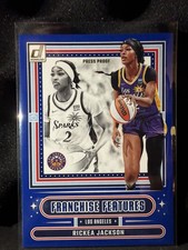 Panini 2025 Donruss WNBA Franchise Features Rickea Jackson #8 Press Proof Blue