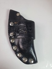 Vintage 1950s Pony Boy Leather Toy Cap Gun Holster Horse Western Cowboy Black