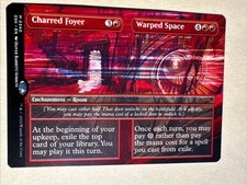 [MTG] Charred Foyer // Warped Space (Borderless) (0340) (DSK) NM