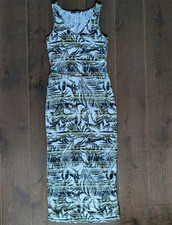 Primark Atmosphere Tropical Floral Print Stretch Midi Dress Size 12
