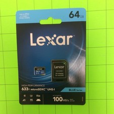 64GB 633X Microsdxc UHS-I Micro SD Memory LSDMI64GBBNL633A Lexar