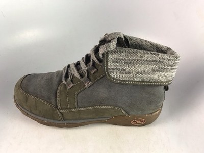 Chaco Women's Barbary Castlerock Grey Leather Chukka Boot Waterproof Sz 9 US