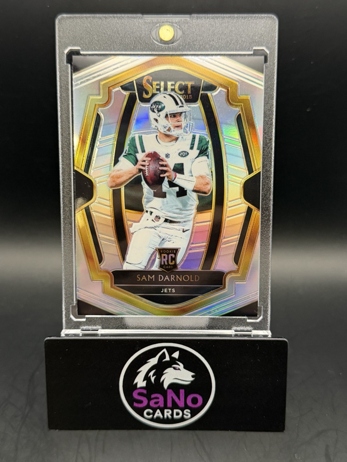 2018 Sam Darnold Select Premier Level Silver Prizm Rookie Card #107 Seahawks RC