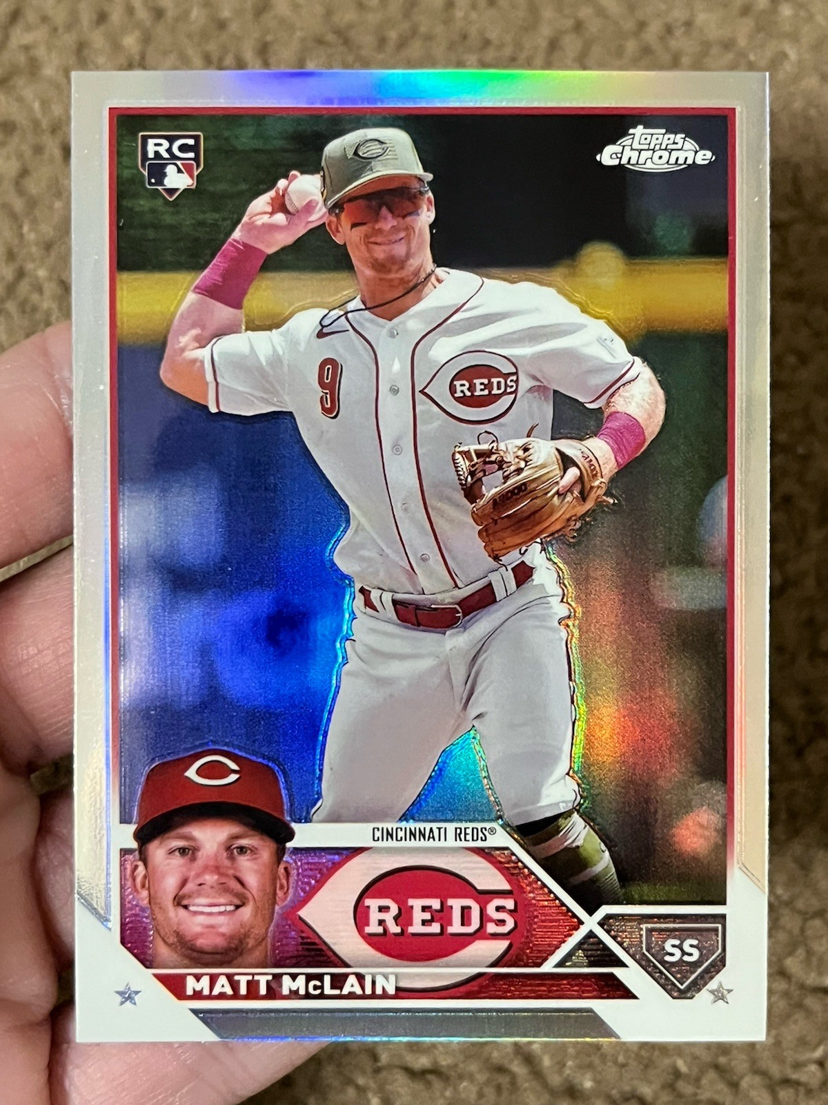 Matt McLain Rookie 2023 Topps Chrome Update Series #USC200 RC REFRACTOR- Reds