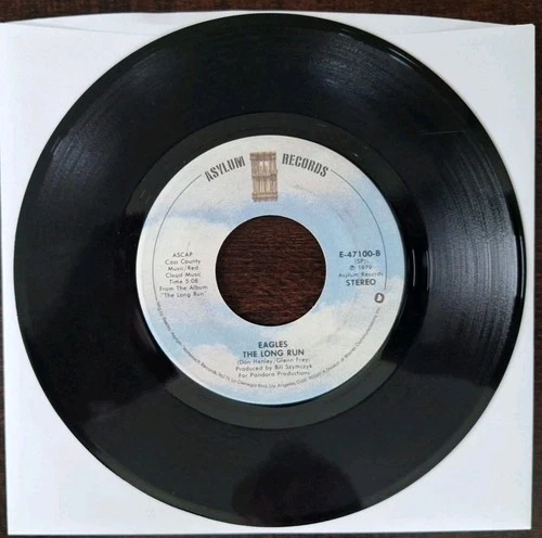 The Eagles  The Long Run / Seven Bridges Road  VG  Asylum 45 RPM 7" Record 1979