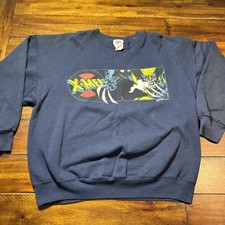 Vintage 1993 Marvel X-Men Double Sided Graphic Sweatshirt Size XLarge Comics